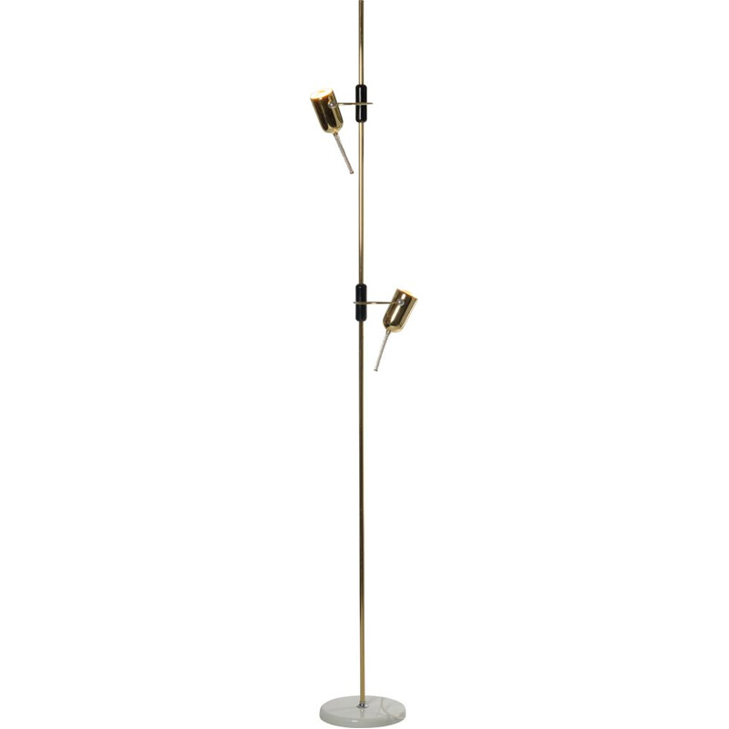 Vintage brass floor lamp by Francesco Fois for Goffredo Reggiani, 1974