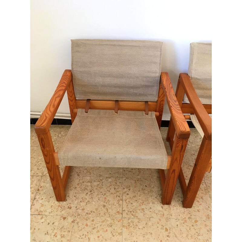 Paire de fauteuils scandinave vintage par Karin Mobring pour Ikea, 1970