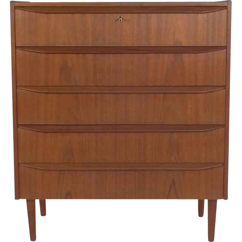 Danish vintage teak chest of drawers, 1960s