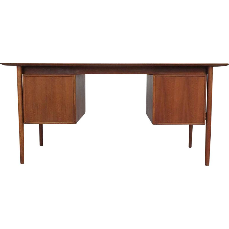 Walnut vintage desk by William Watting for Fristho, 1950s