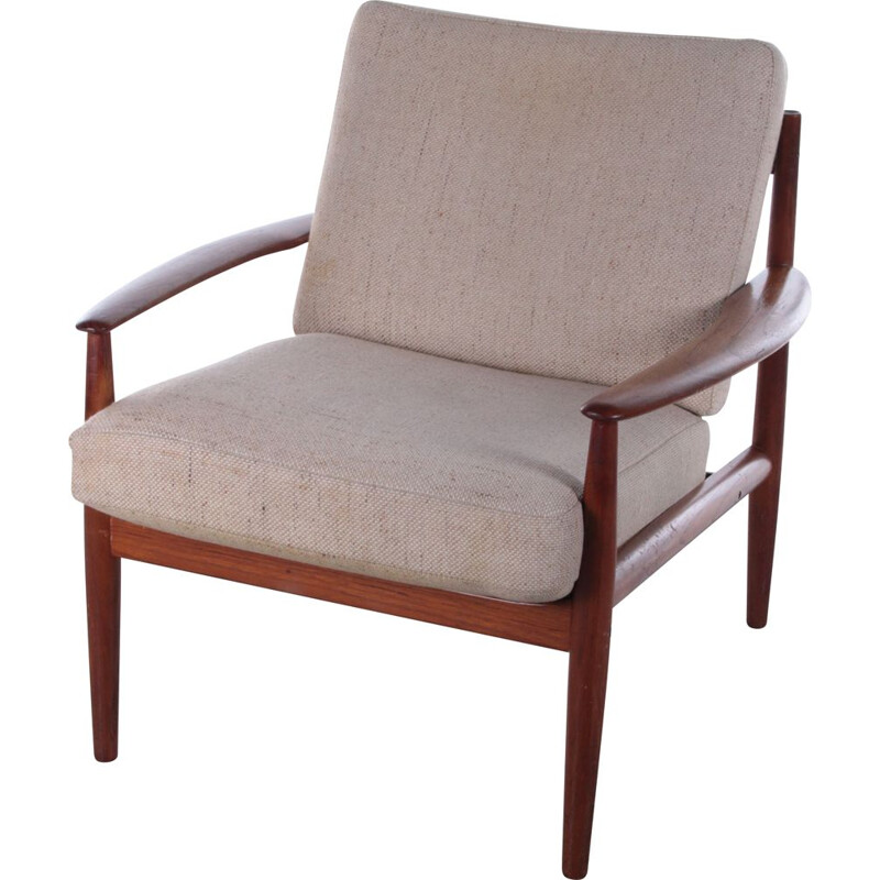 Teak vintage armchair by Greta Jalk, Denmark
