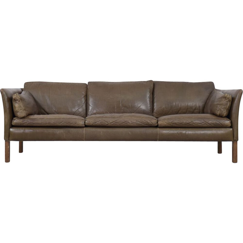 Vintage Cromwell Ledersofa von Arne Norell, 1960