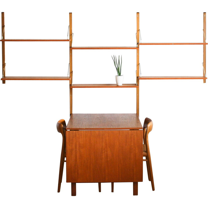 Wall-system including folding dining table, Poul CDOVIUS -  1950s