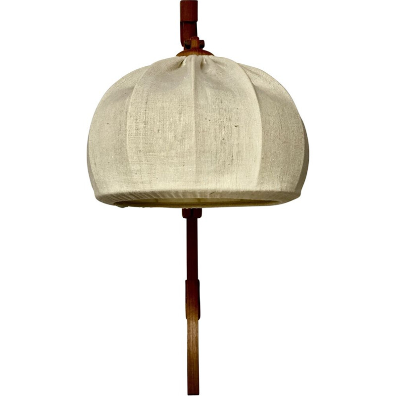 Scandinavian vintage teak wall lamp, 1960