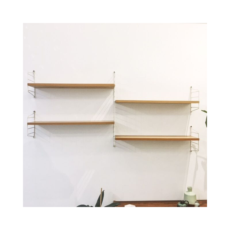 Vintage String wall shelf, 1960s