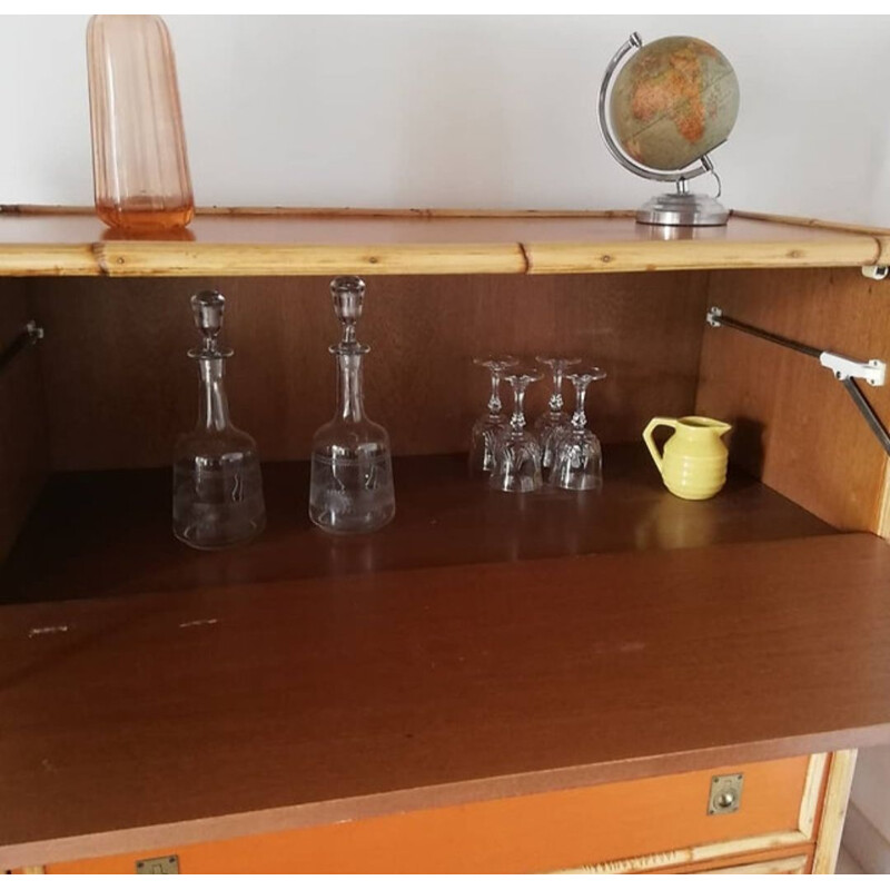 Barra de buffet de madera vintage