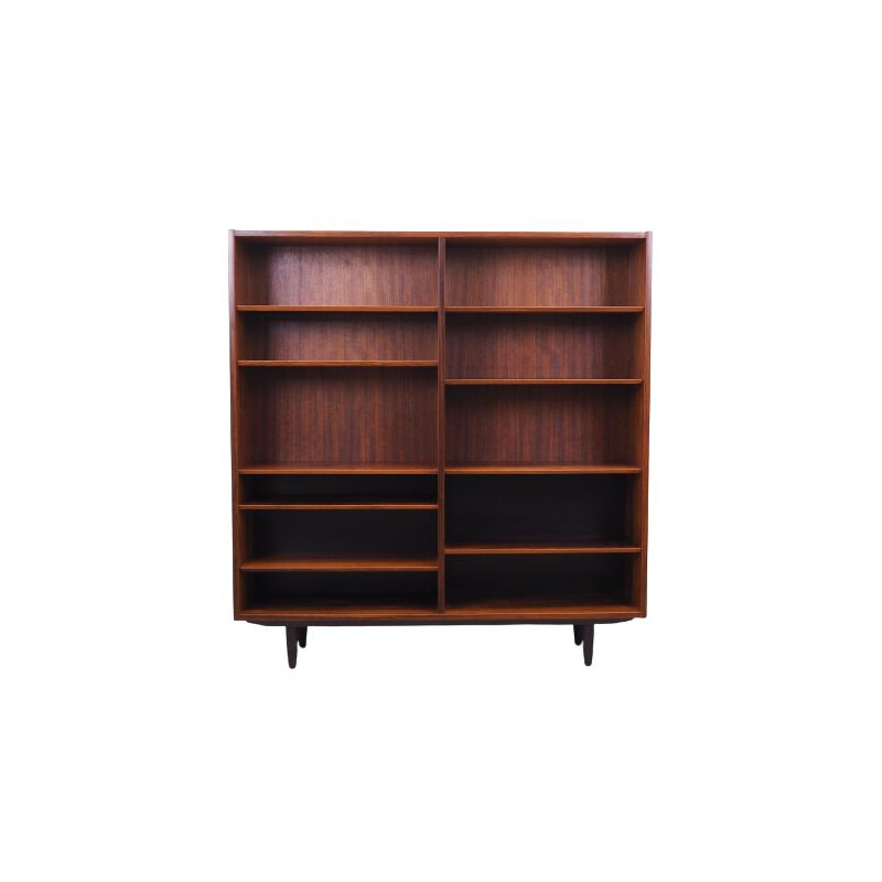 Rosewood vintage Danish bookcase by Hundevad, 1960s