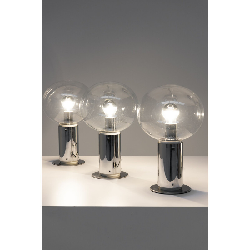 Set of 3 Space Age table lamps by Motoko Ishii for Staff Leuchten, Germany 1970s