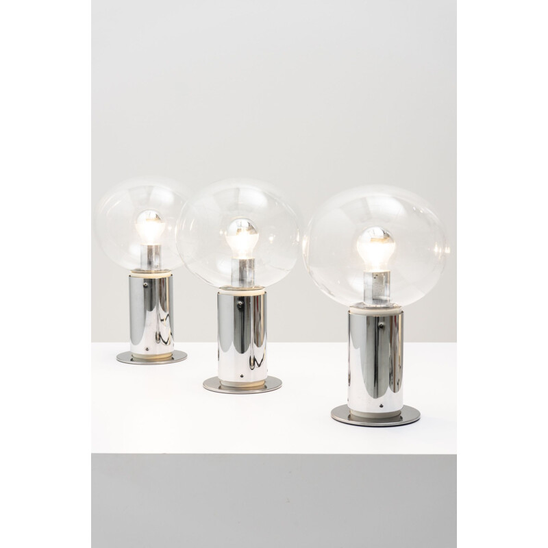 Set of 3 Space Age table lamps by Motoko Ishii for Staff Leuchten, Germany 1970s