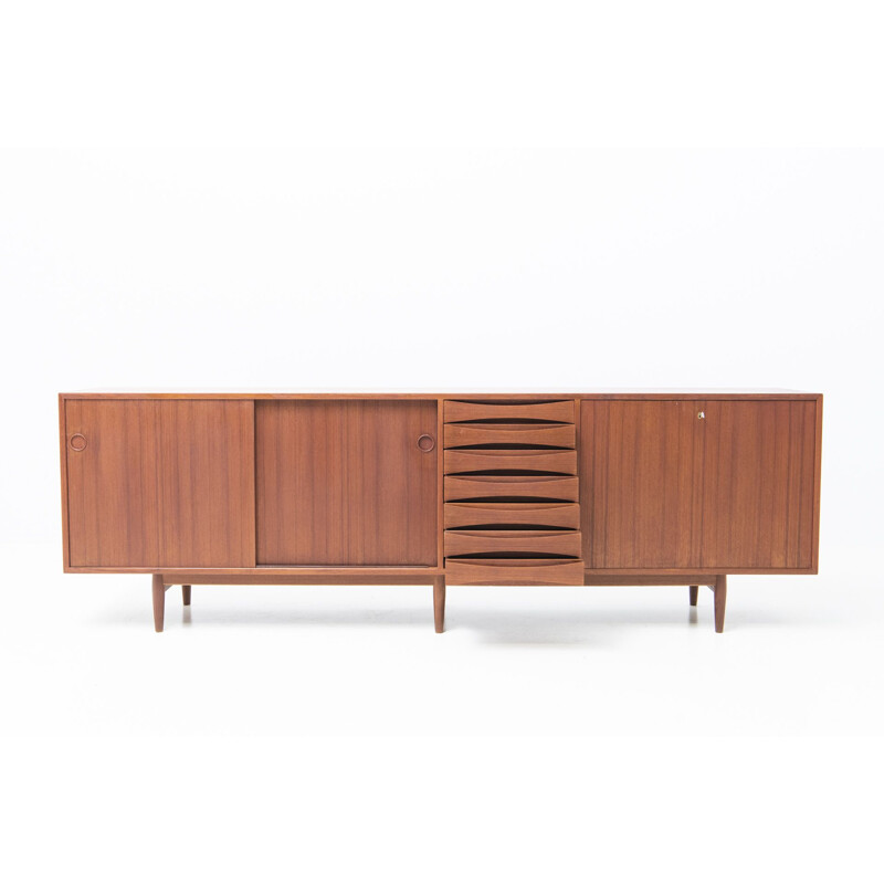 Credenza vintage con cassetti a contrappeso modello 29A di Arne Vodder per Sibast Furniture, Danimarca 1950