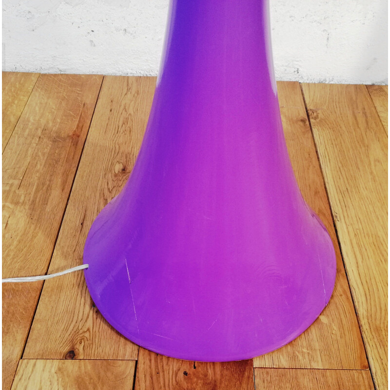 Purple vintage floor lamp