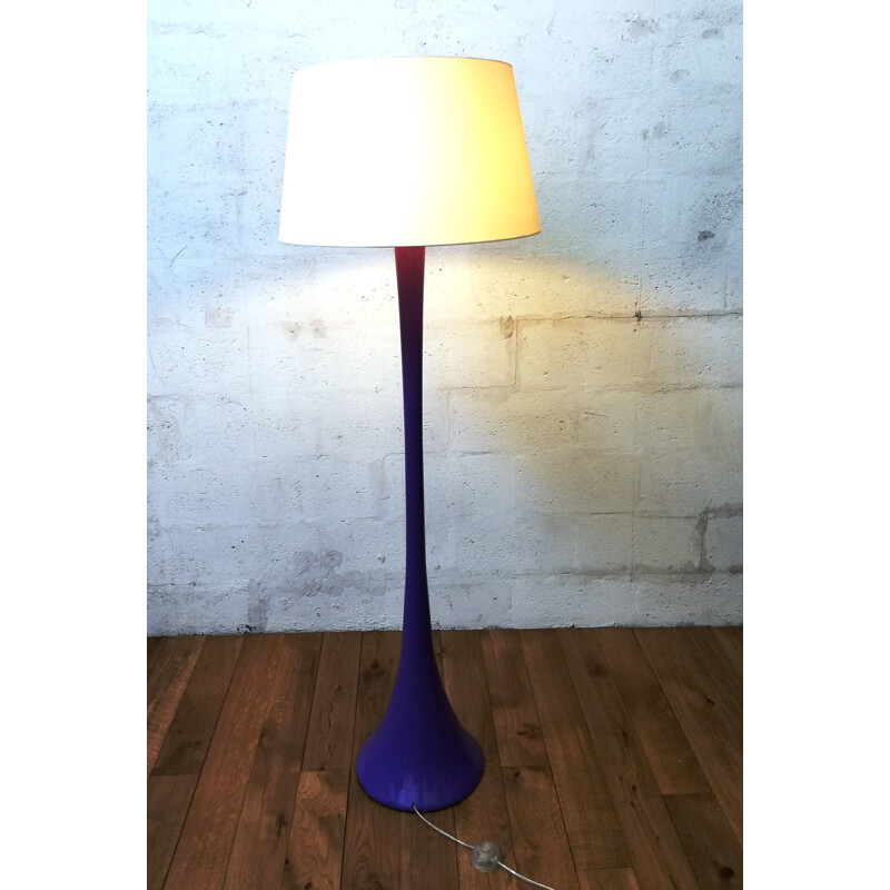 Purple vintage floor lamp