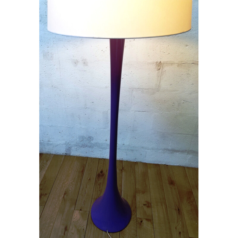 Purple vintage floor lamp