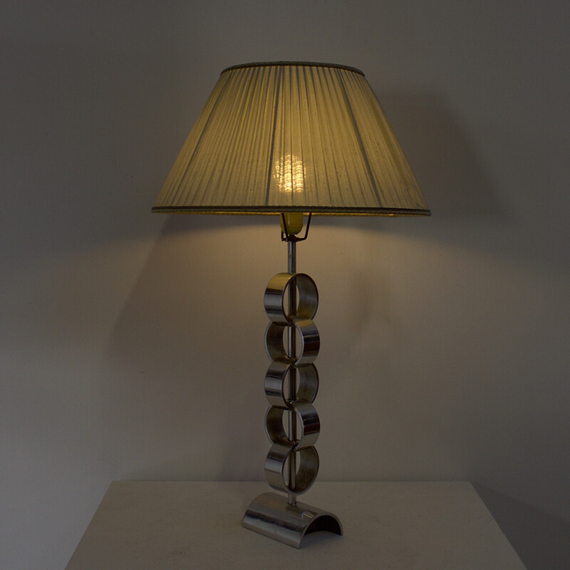 Lampe de table vintage en aluminium - 1970