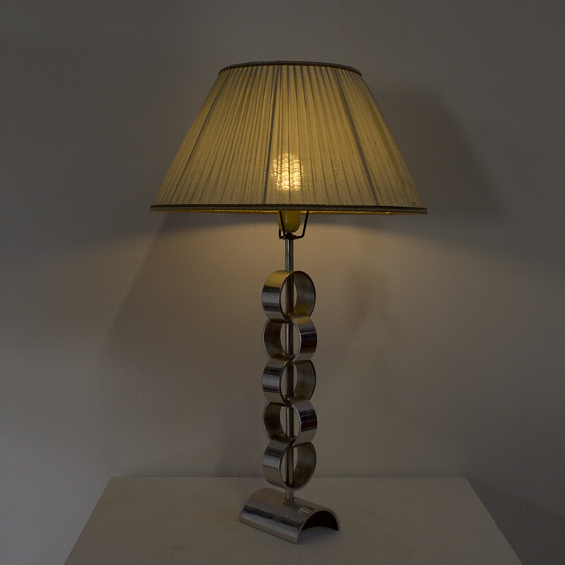 Vintage aluminium tafellamp - 1970