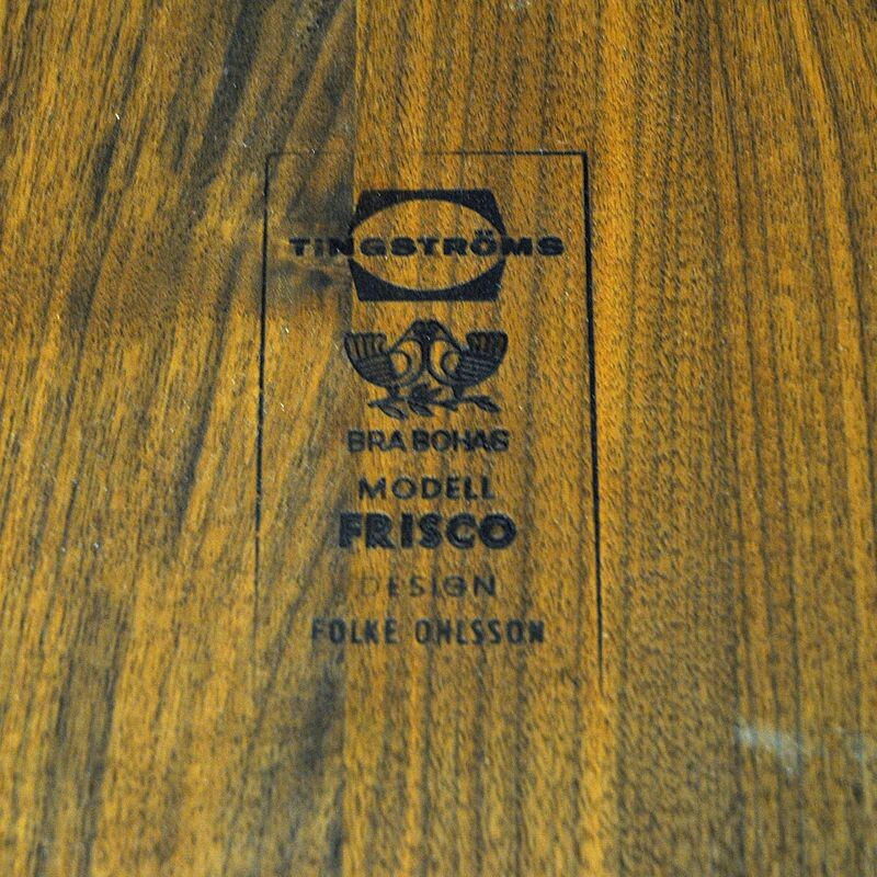Paire de tables d'appoint suédoises vintage Frisco en teck de Folke Ohlsson pour Tingströms, 1960