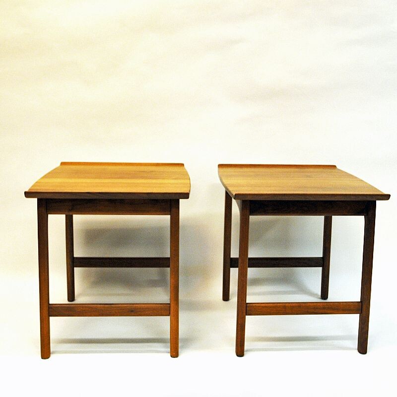 Pair of vintage Swedish teak side tables Frisco by Folke Ohlsson for Tingströms, 1960s