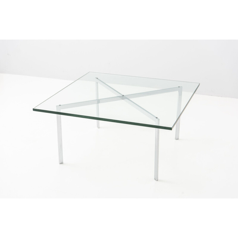 Vintage "Barcelona" coffee table by Ludwig Mies Van Der Rohe for Knoll Int., Germany 1960s