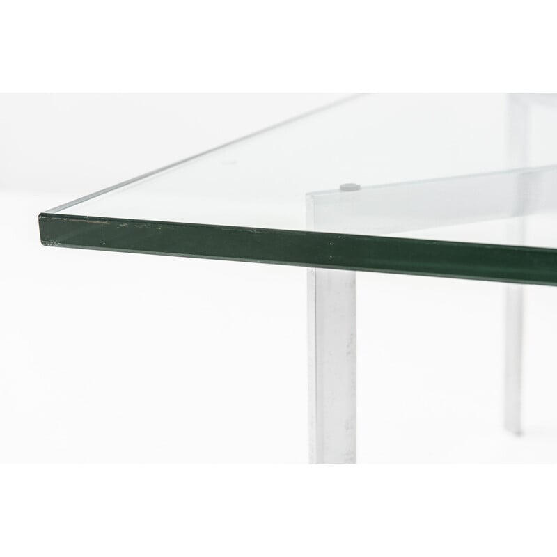 Table basse vintage "Barcelona" par Ludwig Mies Van Der Rohe pour Knoll Int., Allemagne 1960