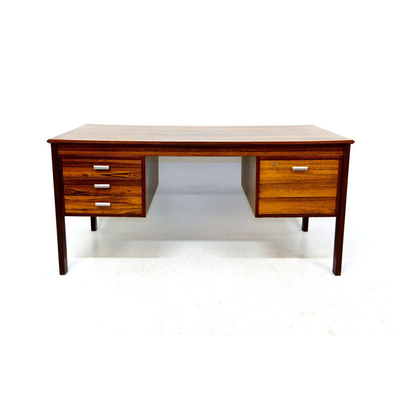 Vintage rosewood desk, Sweden 1960