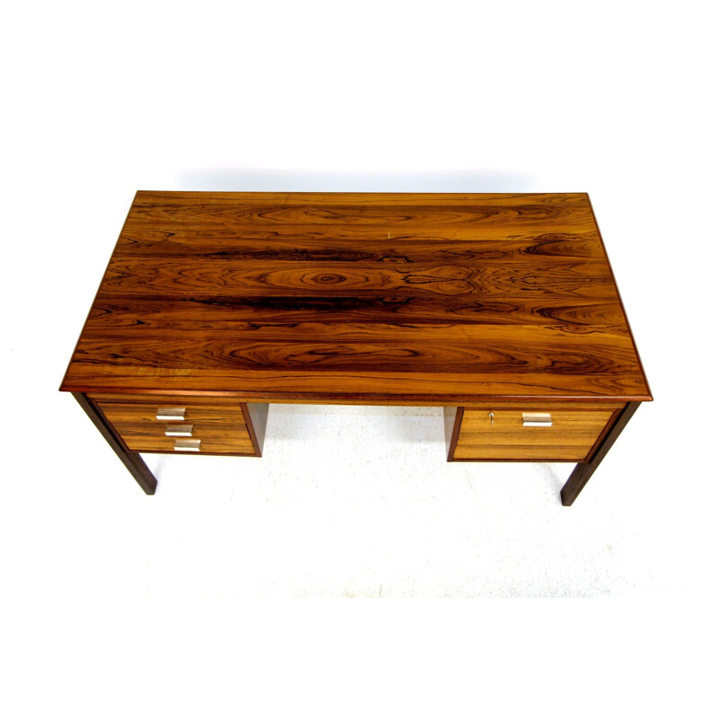 Vintage rosewood desk, Sweden 1960