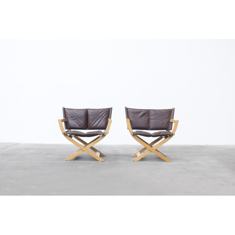 Pair of vintage Danish armchairs by Westnofa, 1960s