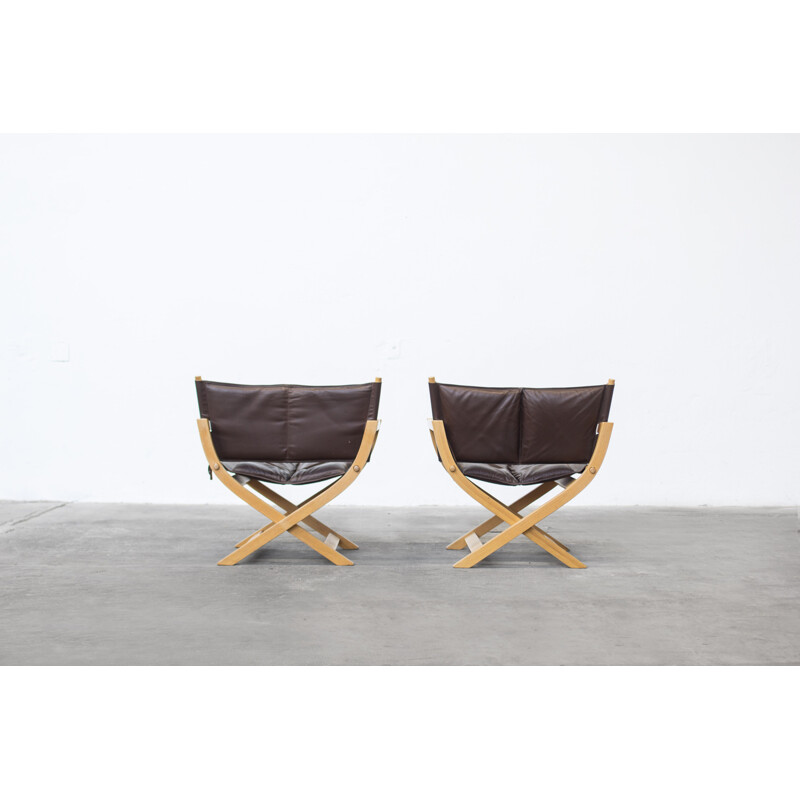 Pair of vintage Danish armchairs by Westnofa, 1960s