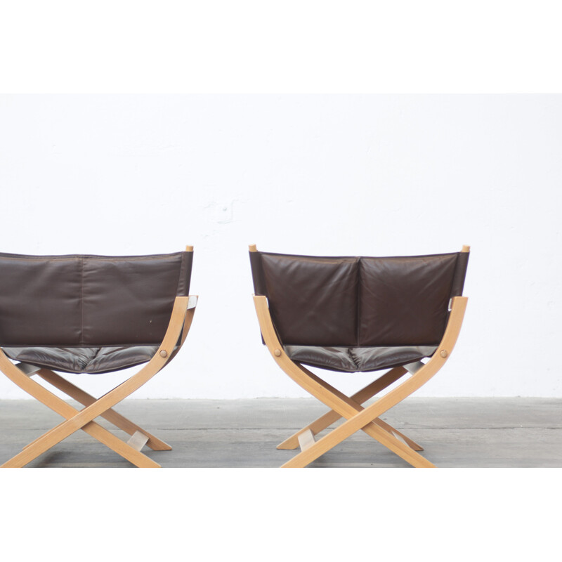 Pair of vintage Danish armchairs by Westnofa, 1960s