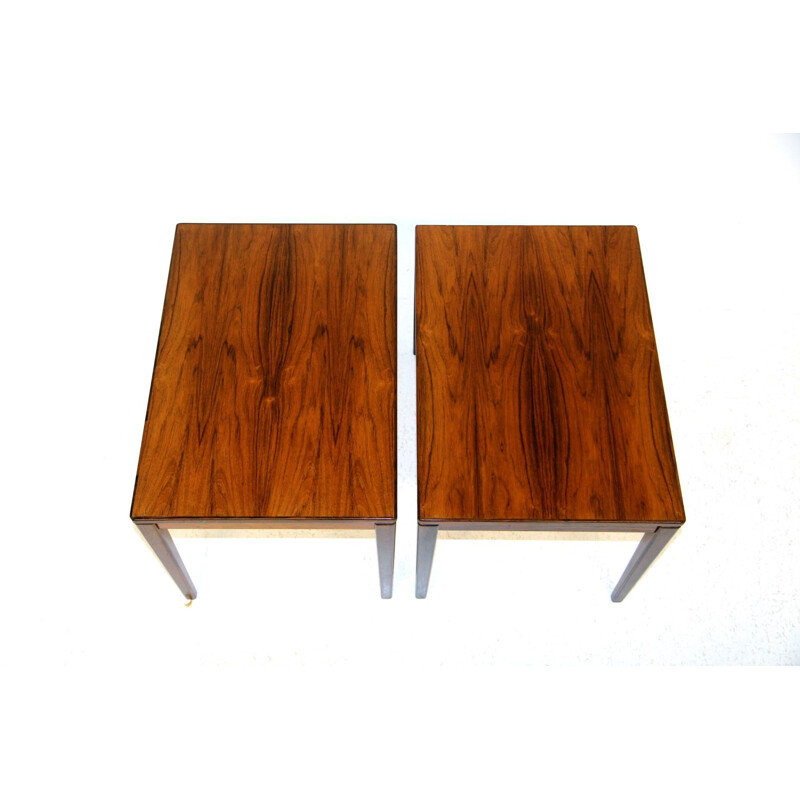 Pair of rosewood side tables, Sweden 1960