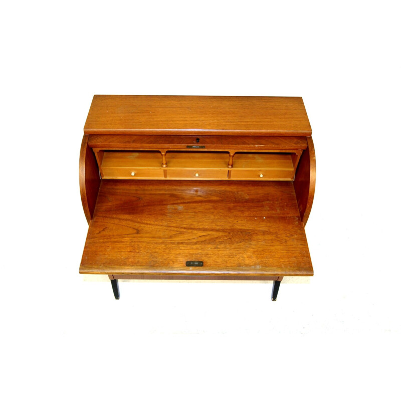 Vintage teak secretary by Bröderna Gustafssons Träindustri, Sweden 1950