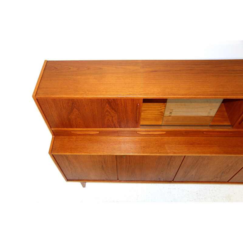 Scandinavian vintage teak highboard, Sweden 1960