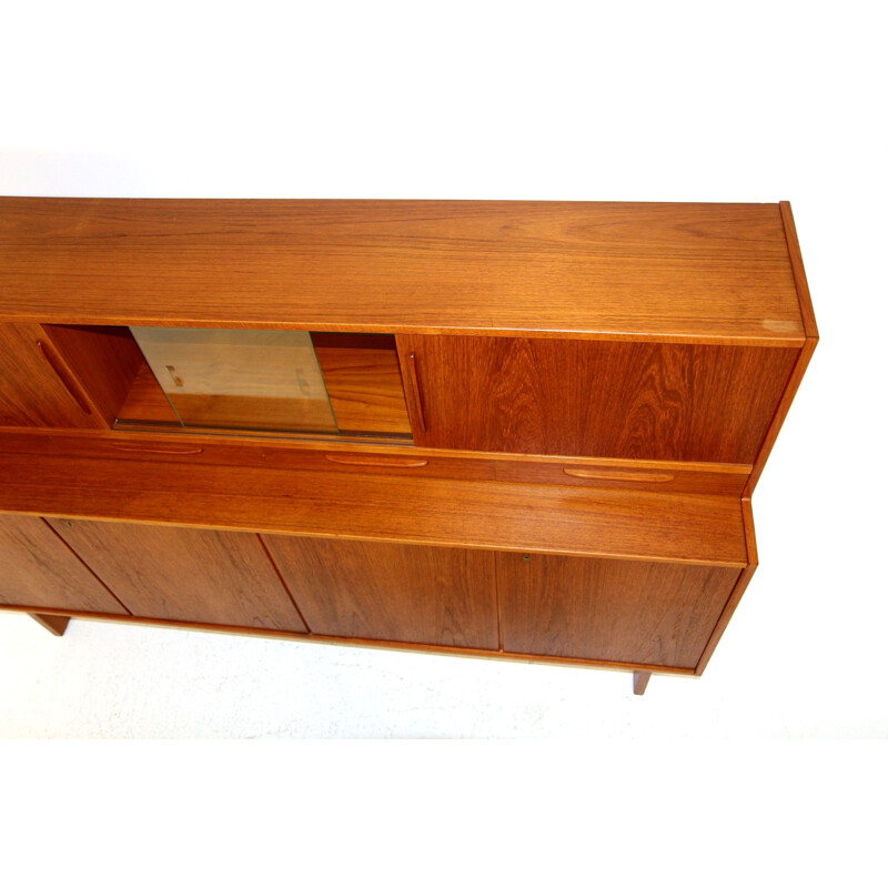 Scandinavian vintage teak highboard, Sweden 1960