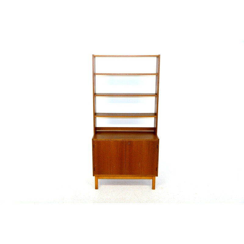 Vintage bookcase with chest of drawers, Sweden 1960