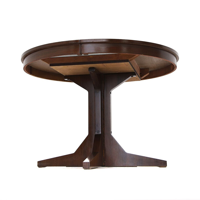 Vintage round extendable table, 1960s