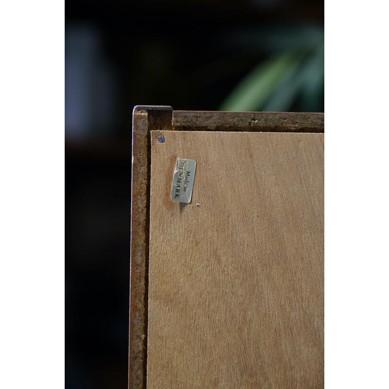 Minimalist vintage teak bookcase, Denmark 1960