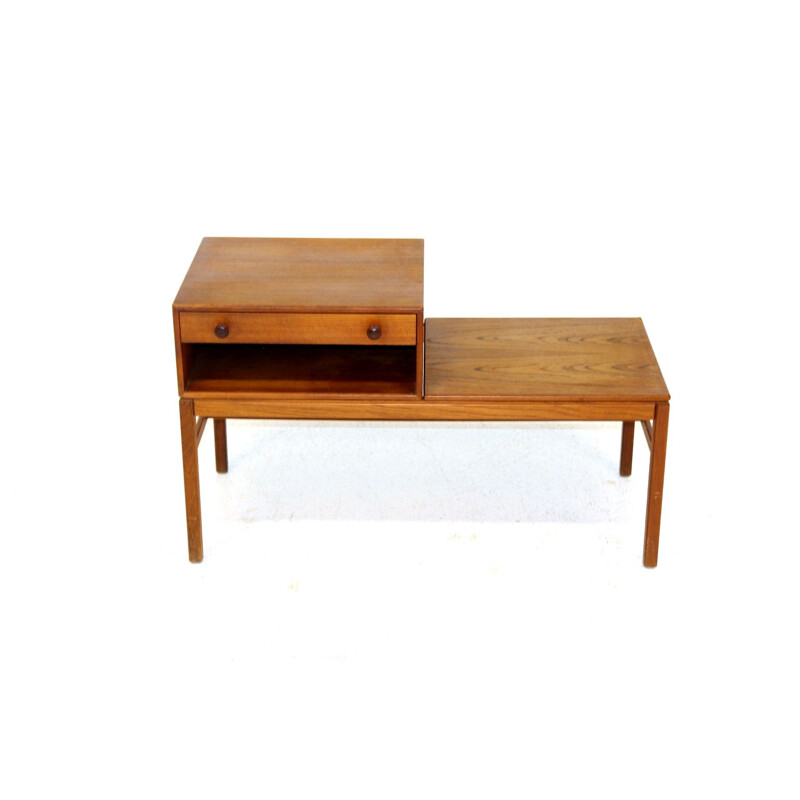 Vintage teak telephone bench by Engström and Mystrand, 1960