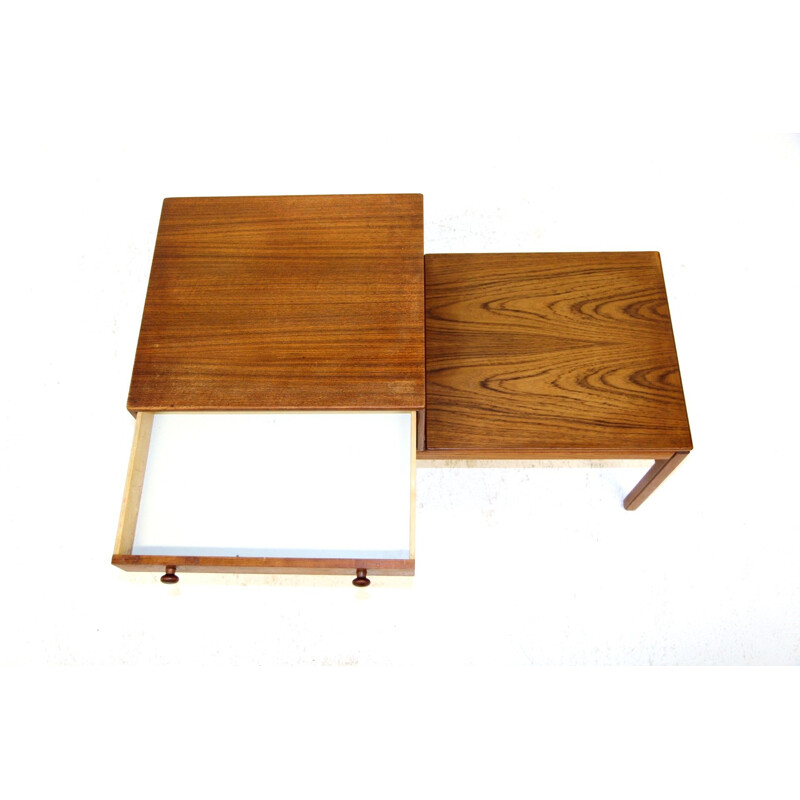 Vintage teak telephone bench by Engström and Mystrand, 1960