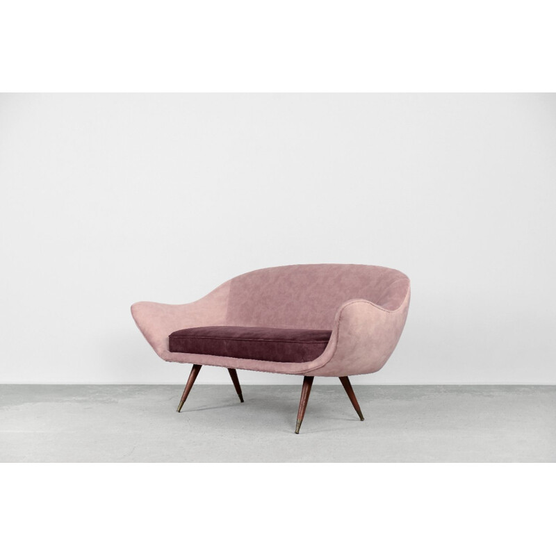 Lounge de veludo Vintage, Paged, 1972