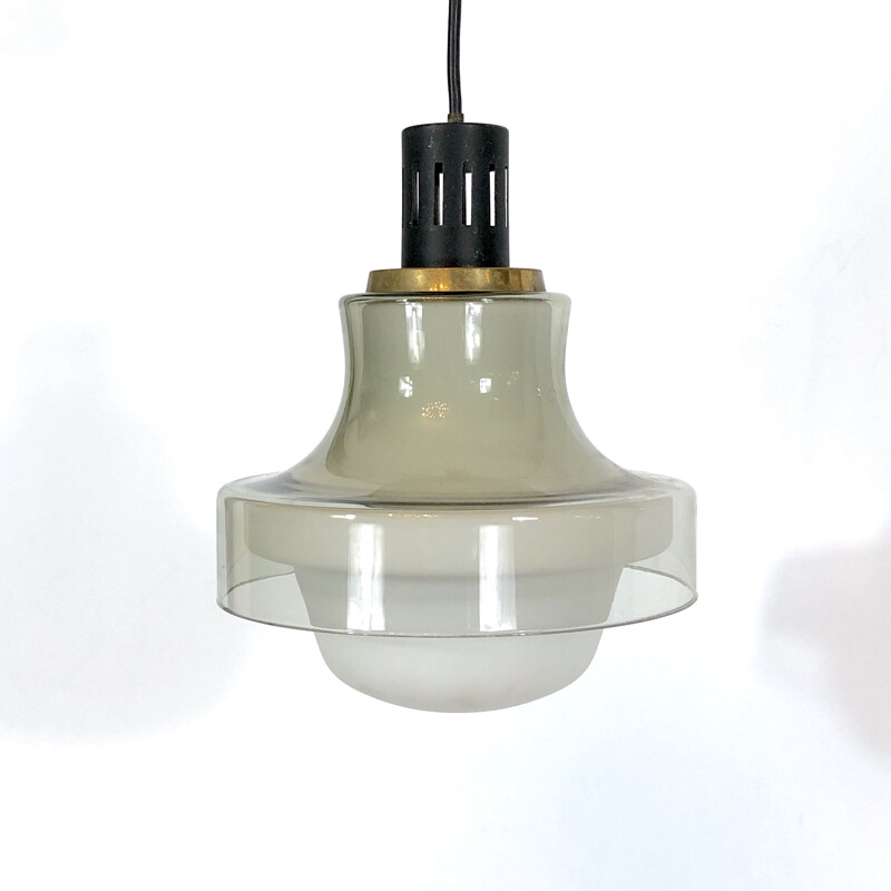 Vintage brass pendant lamp by Stilnovo, 1950