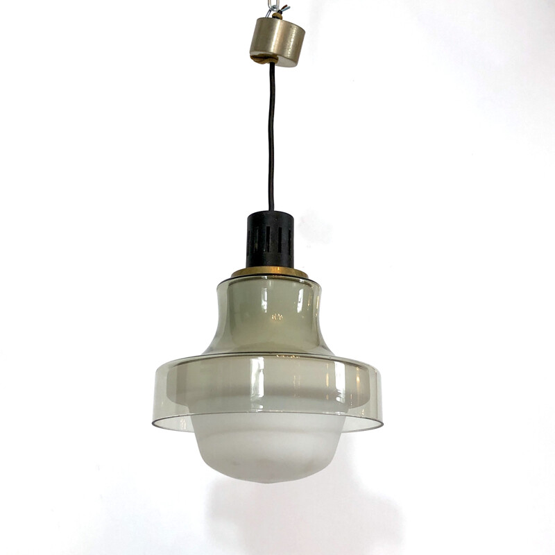 Vintage brass pendant lamp by Stilnovo, 1950