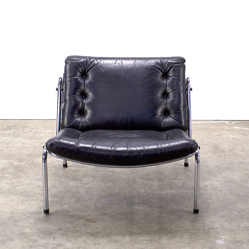 Fauteuil "Osaka" en cuir, Martin VISSER - 1970