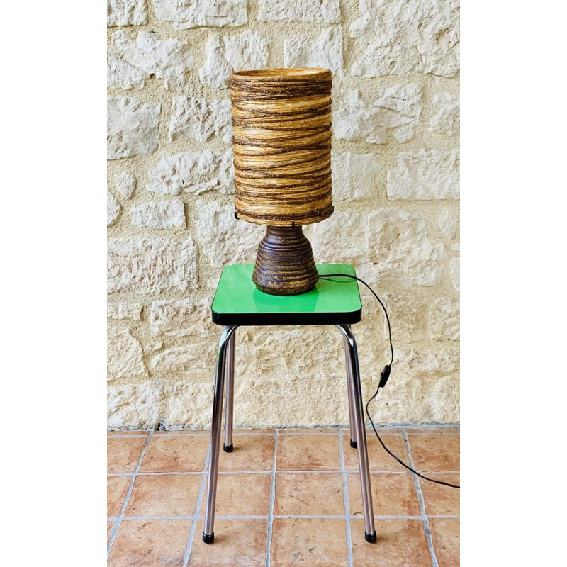 Vintage green formica stool, 1960