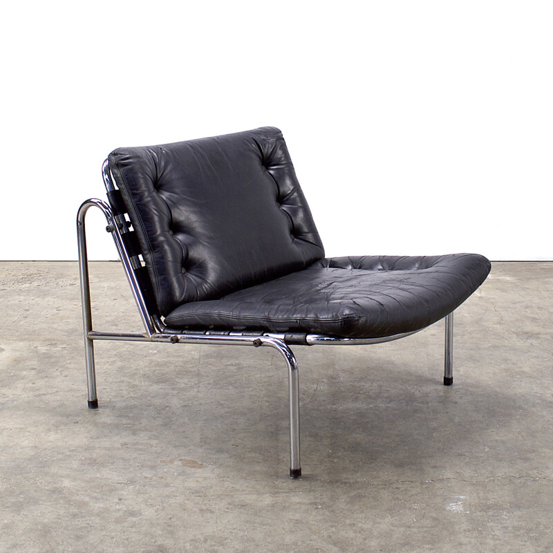 "Osaka" armchair in leather, Martin VISSER - 1970s