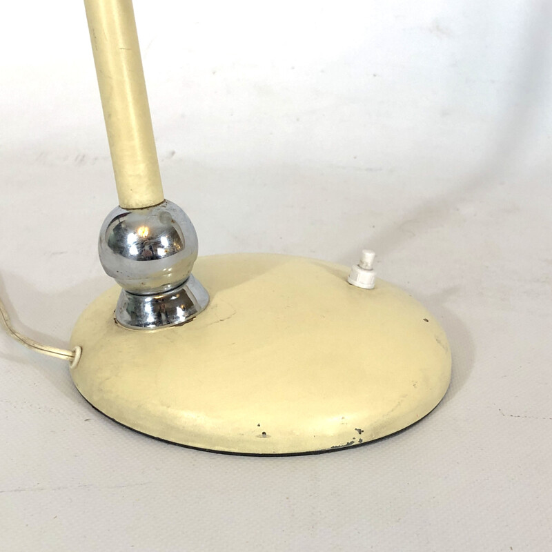 Vintage articulated desk lamp in lacquer and chrome by Stilnovo, 1950