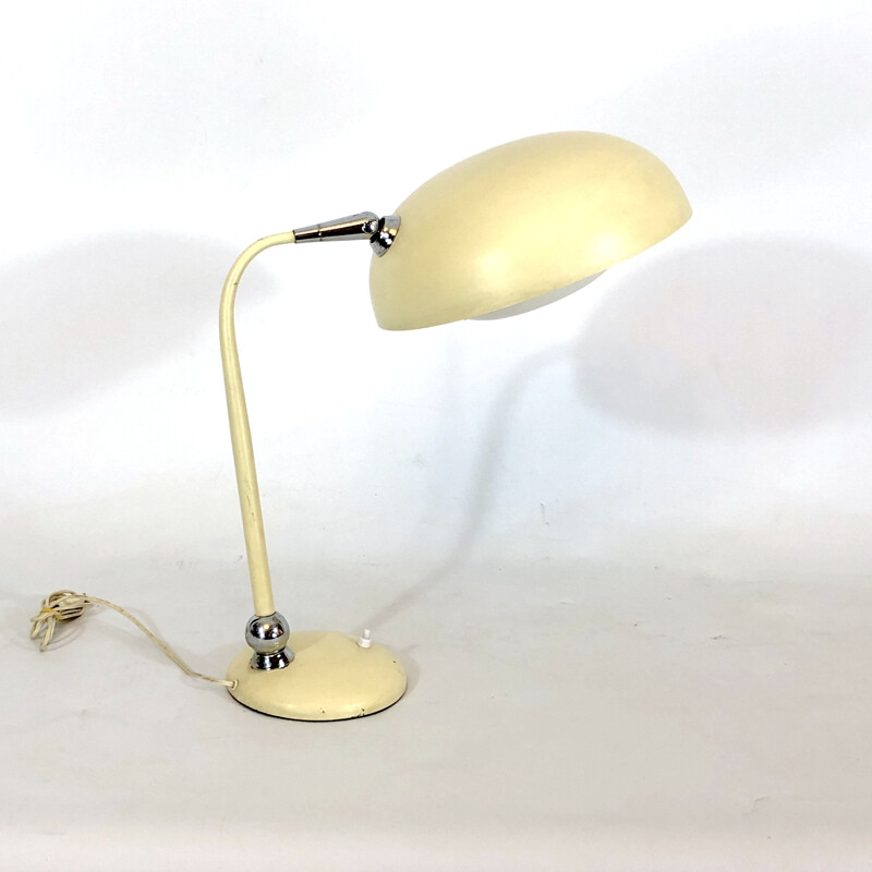 Vintage articulated desk lamp in lacquer and chrome by Stilnovo, 1950