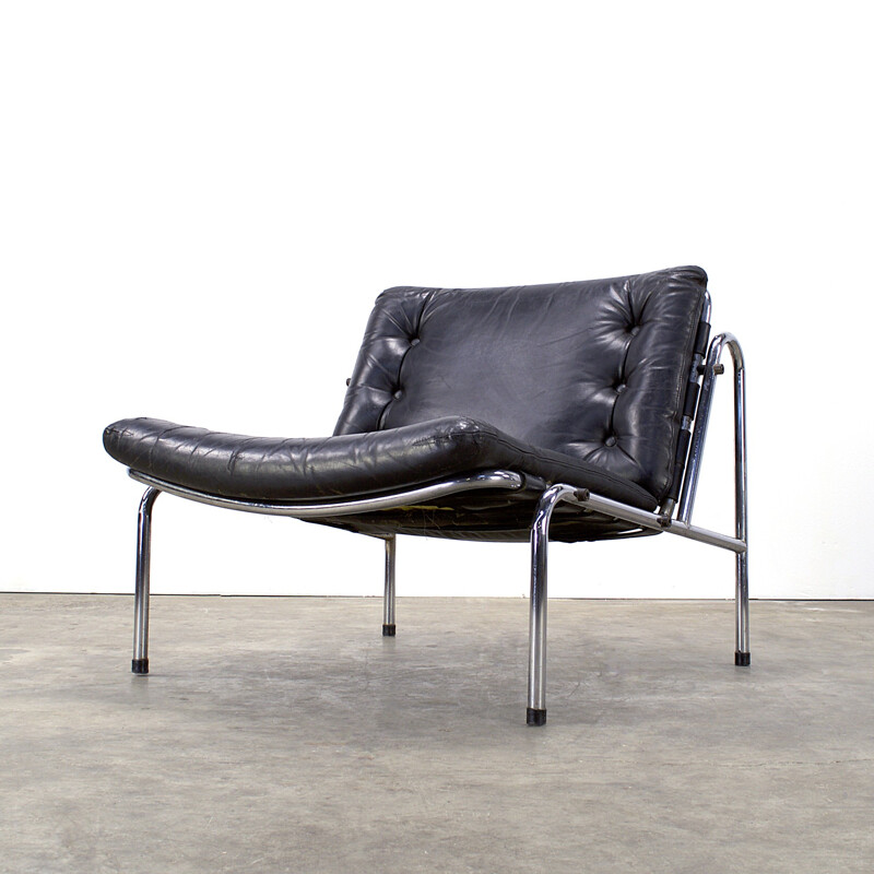 "Osaka" armchair in leather, Martin VISSER - 1970s
