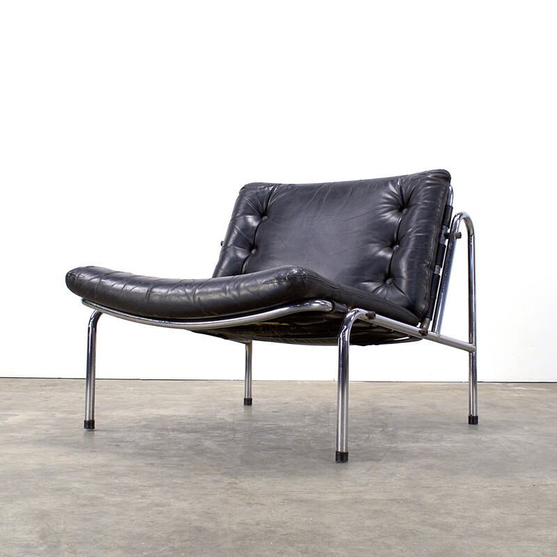 Fauteuil "Osaka" en cuir, Martin VISSER - 1970