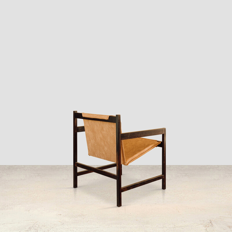 Pair of vintage lia armchairs in pallisander by Sergio Rodrigues, 1962