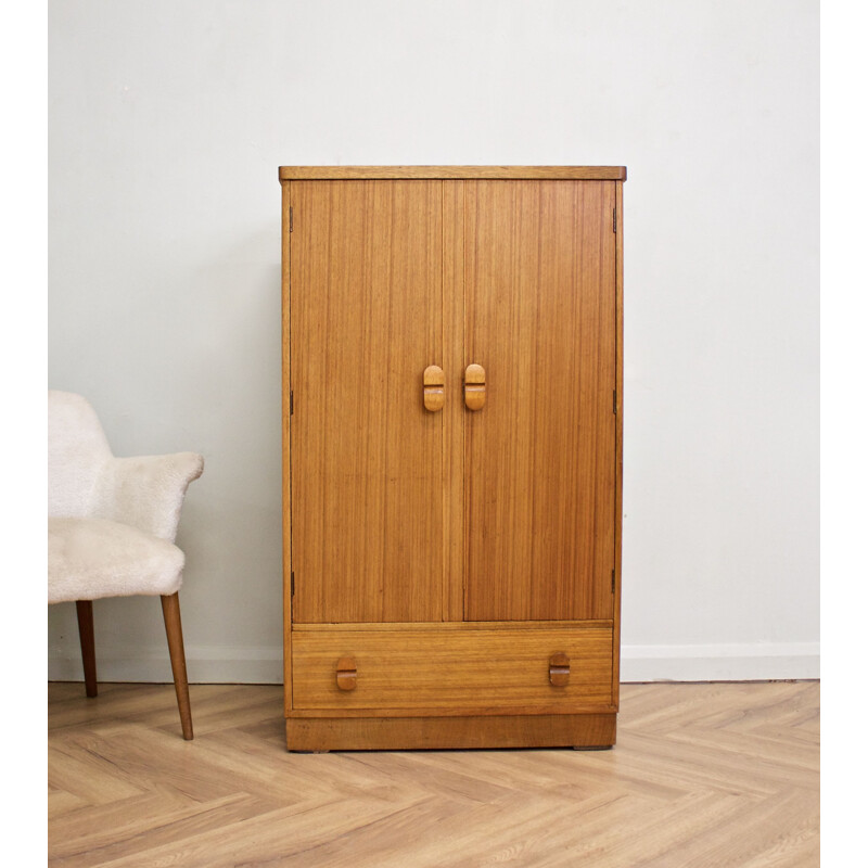Teak vintage compact cabinet by Goldenkey, UK 1960s