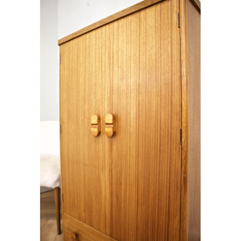 Teak vintage compact cabinet by Goldenkey, UK 1960s